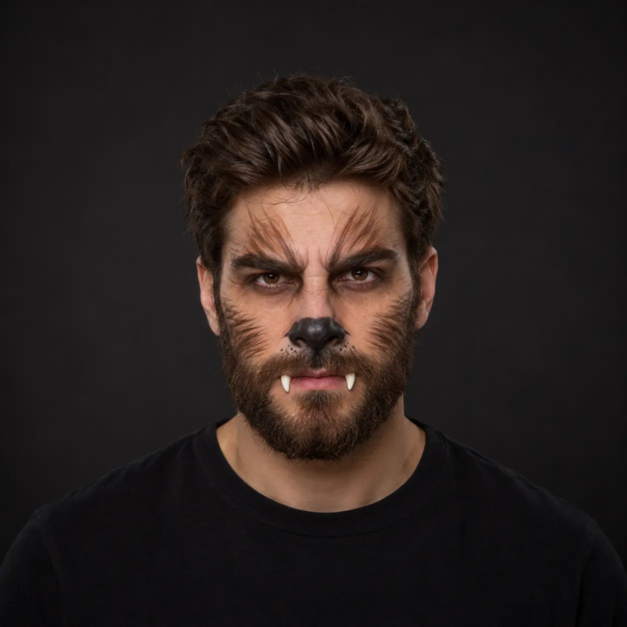 Caras pintadas para Halloween hombres lobo